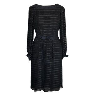 Vintage Jean-Louis for I.Magnin silk long sleeve dress